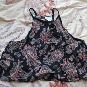 L.A. Hearts Large Flowy Multi-Colored Pattern Tank